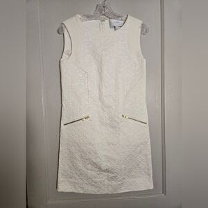 J. Crew Cream Textured Mini Dress